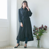 フィッシュテールロングシャツワンピース