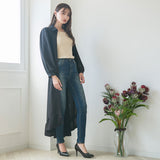 フィッシュテールロングシャツワンピース