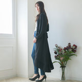 フィッシュテールロングシャツワンピース