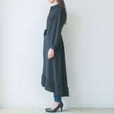 フィッシュテールロングシャツワンピース