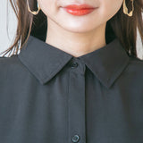 フィッシュテールロングシャツワンピース