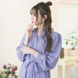 フィッシュテールロングシャツワンピース