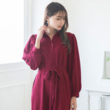 フィッシュテールロングシャツワンピース