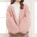 チャイナボタンボアブルゾン