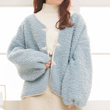 チャイナボタンボアブルゾン