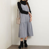 サンドスウェードマーメイドキャミワンピース