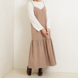 サンドスウェードマーメイドキャミワンピース