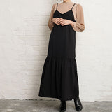 サンドスウェードマーメイドキャミワンピース