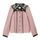 ゴシックレースハートベルトブラウス
