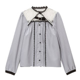 ゴシックレースハートベルトブラウス