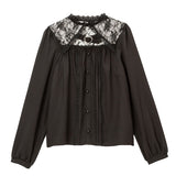 ゴシックレースハートベルトブラウス