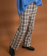 チェック柄パンツ