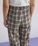 チェック柄パンツ