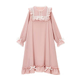 お姫様はしごレースフリルネグリジェルームウェアワンピース