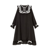 お姫様はしごレースフリルネグリジェルームウェアワンピース