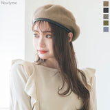 【メール便】合皮パイピングフェルトベレー