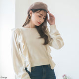 【メール便】合皮パイピングフェルトベレー