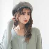 【メール便】合皮パイピングフェルトベレー