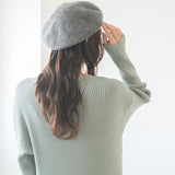 【メール便】合皮パイピングフェルトベレー