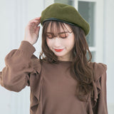 【メール便】合皮パイピングフェルトベレー