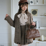 クロコ型押しミニボストンバッグ