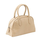 クロコ型押しミニボストンバッグ