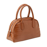 クロコ型押しミニボストンバッグ