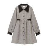 上品配色ワンピース