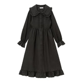 丸襟シンプルドールワンピース