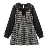 セットアップ風ツイードワンピース