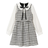 セットアップ風ツイードワンピース