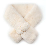 ふわふわファービジューリボンマフラー