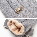 【メール便】リボンミニビジュー手袋