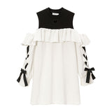 デザイナー/レースアップワンピ