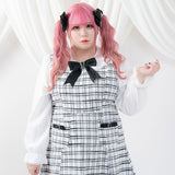 ツイードお嬢様ワンピース