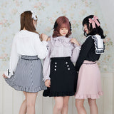 ビジューフリルスカート