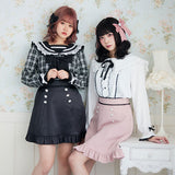 ビジューフリルスカート