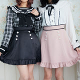 ビジューフリルスカート