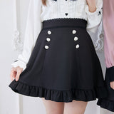 ビジューフリルスカート