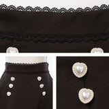 ビジューフリルスカート