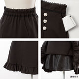 ビジューフリルスカート