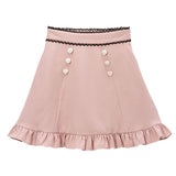 ビジューフリルスカート