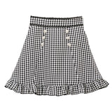 ビジューフリルスカート