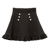 ビジューフリルスカート