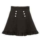 ビジューフリルスカート