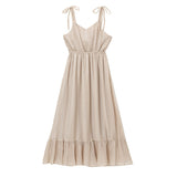 ワッシャープリーツシフォンキャミワンピース