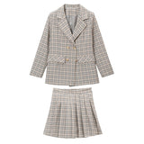 スプリングチェック柄セットアップ