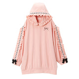 選べる形はしごレースフリルカットソーワンピース