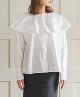 ビッグカラーストライプシャツ