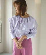 ビッグカラーストライプシャツ